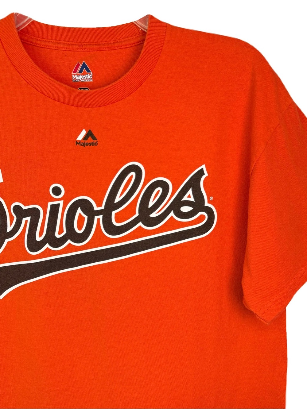 Majestic Y2K Baltimore Orioles Cal Ripken Jr. #8 Baseball Orange MLB T-Shirt